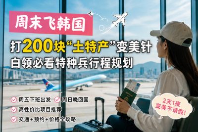 周末飞韩国打200块“土特产”变美针，白领必看特种兵行程规划