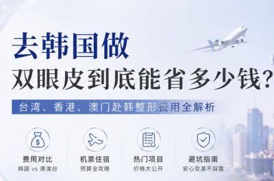去韩国做双眼皮到底能省多少钱？台湾、香港、澳门赴韩整形费用全解析