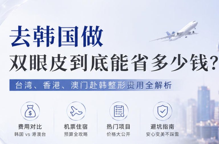 去韩国做双眼皮到底能省多少钱？台湾、香港、澳门赴韩整形费用全解析
