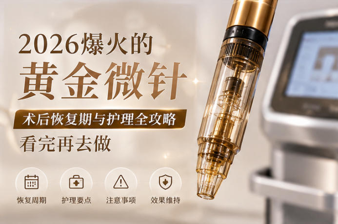 2026爆火的黄金微针，术后恢复期与护理全攻略，看完再去做