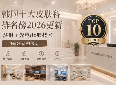韩国十大皮肤科排名榜2026更新:注射+光电do脸技术口碑好价格透明