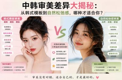 中韩审美差异大揭秘：从韩式模板到自然松弛感，哪种才适合你？