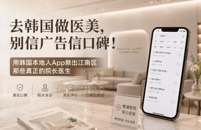 去韩国做医美,别信广告信口碑!用韩国本地人App揪出江南区那些真正的院长医生